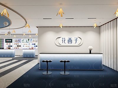 现代化妆品展台
