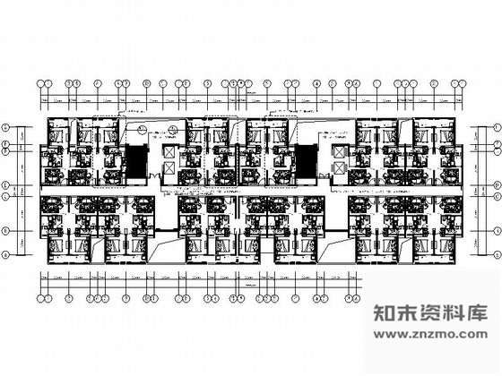 施工图苏州现代风格国际酒店公寓局部室内设计图 全套酒店