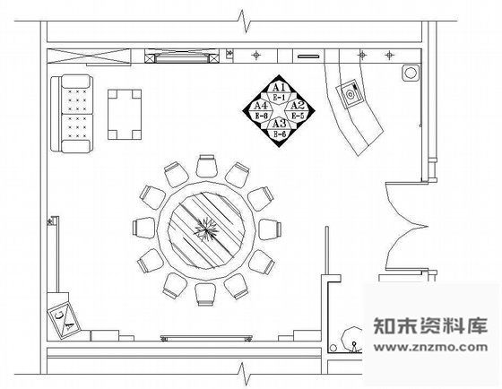 施工图某餐厅包间装修施工图2