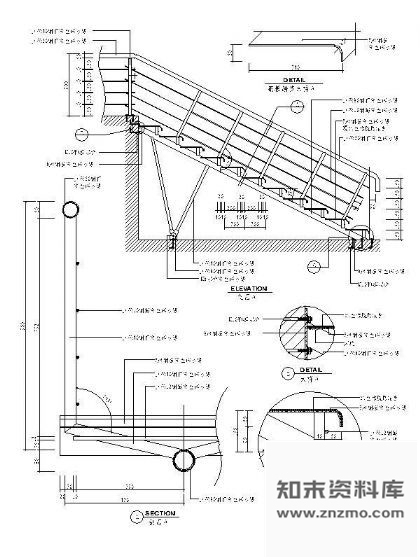图块/节点钢管楼梯详图Ⅰ