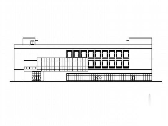 江苏 三层现代风格大型超市建筑施工图 面积约5000㎡  展销厅