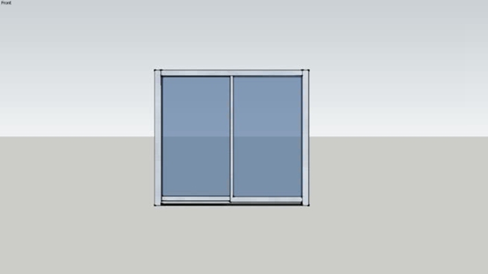 平开窗 草图大师模型