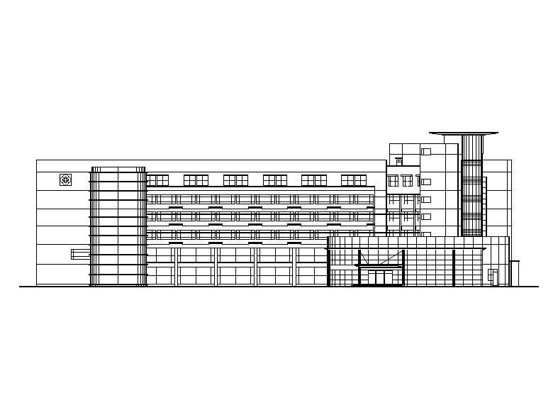 [江苏]六层框架结构医院综合楼建筑施工图