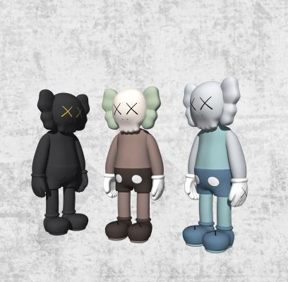 现代玩具 公仔 摆件 雕像 KAWS