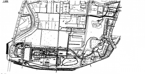 扬州某公园污水管网设计图纸 园林景观给排水
