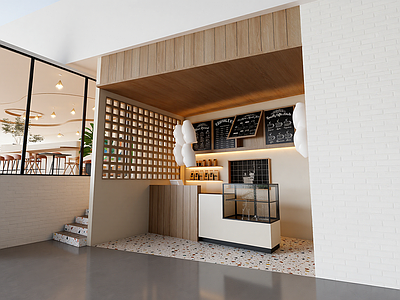 现代奶茶店