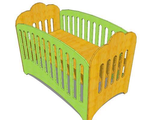 现代儿童床 婴儿床 小孩床 床 儿童家具