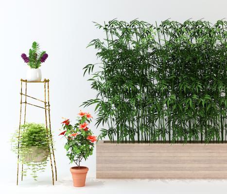 北欧园林小品 花架 盆景