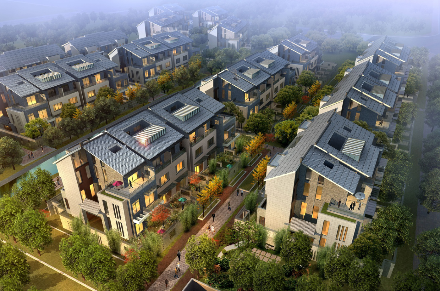 中式园林建筑景观规划设计 居住区景观 示范区景观