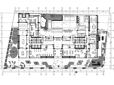 [澳门]渔翁街商业项目会所施工图_附效果图