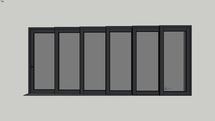 推拉门 草图大师模型