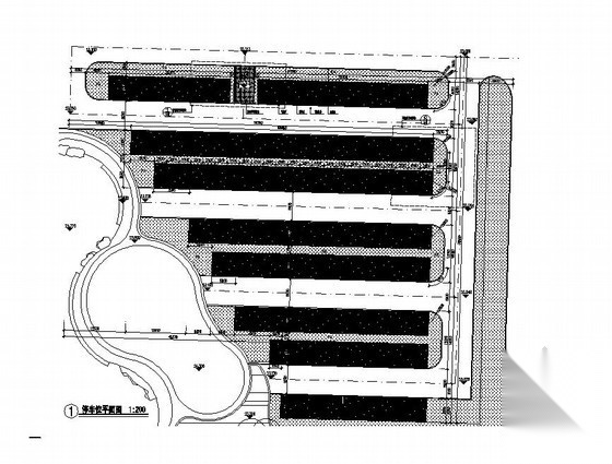 公园附属停车场施工图 户外