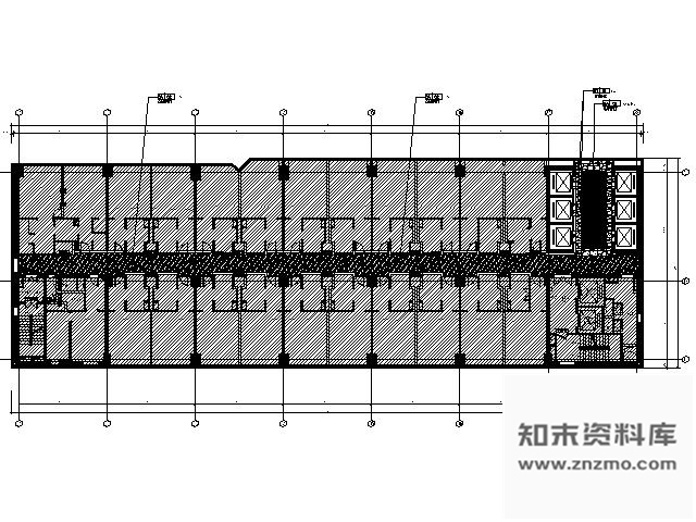 施工图涉外商务酒店走廊及电梯厅施工图