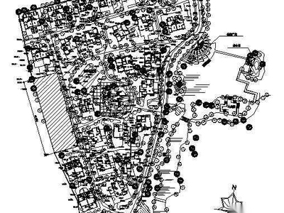 某别墅区规划景观规划总图 居住区景观 示范区景观