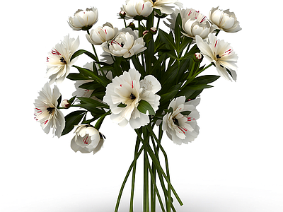 白花束装饰