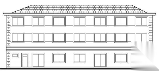 江苏省某三层宿舍建筑施工图