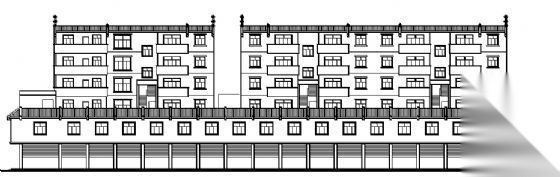 [五龄]]某市场商住楼建筑扩初图