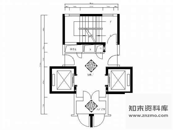 施工图广东精品现代住宅标准层电梯厅竣工图