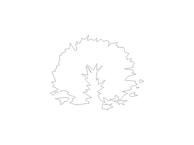 乔木种植 常用植物图例