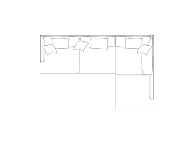 沙发 锐驰家具产品带尺图块