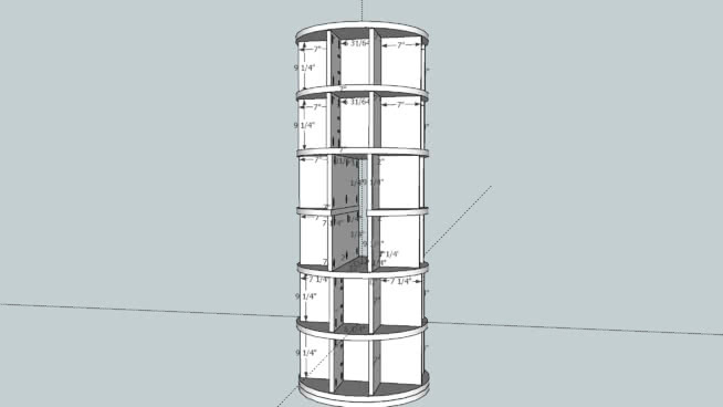 旋转书柜，像陶器仓模型 杆 塔 绳索 巴松管 水塔