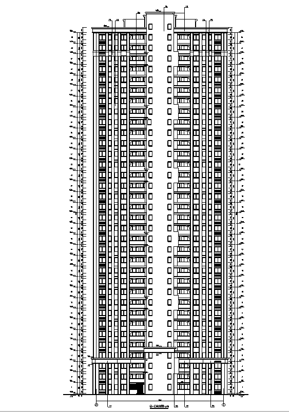 [安徽]超高层10栋住宅建筑施工图(含水暖电全专业图纸...