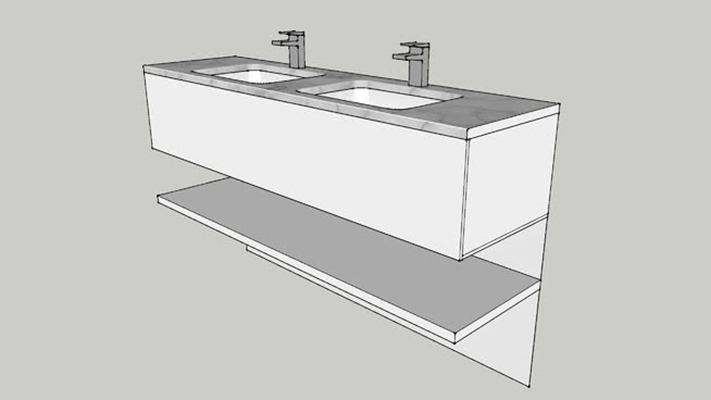 洗手台 草图大师模型