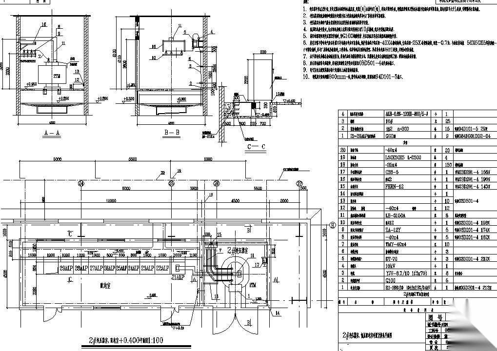 变压器室布置图