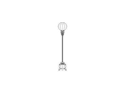灯具图块 中式家具图块