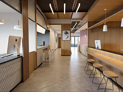 现代快餐店