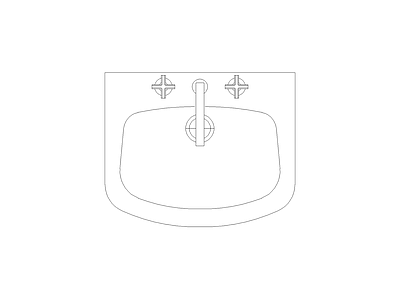 卫浴设施 精品室内家具图块施工图