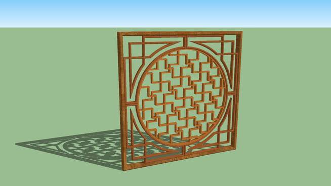 Windows风格的木制lattice－2－chinese 室外 其他 书 火炉栏 日式木障