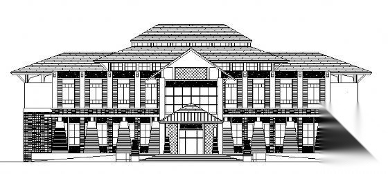 宝安高尔夫球会所建筑方案图 娱乐会所