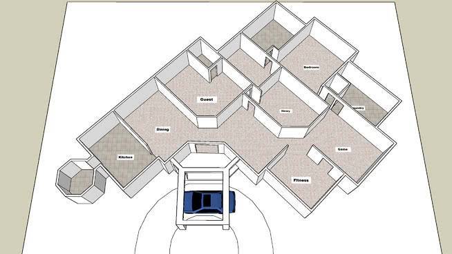 概念阶段的住宅 相框 纸牌 其他 建筑 活页簿