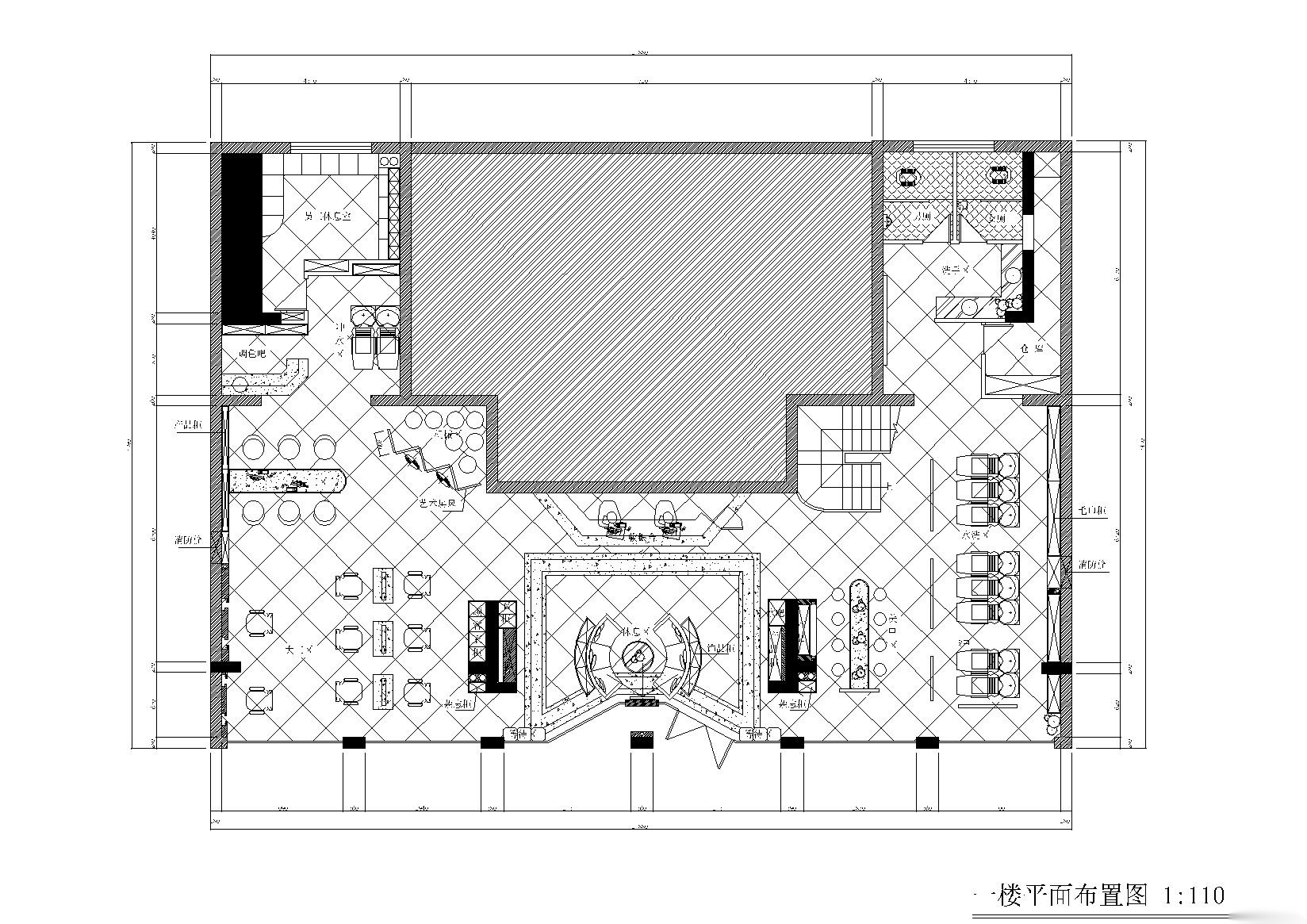 [浙江]海宁丝尚双层美容院设计施工图