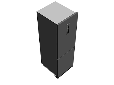 海尔双门冰箱模型