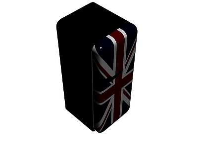 英国国旗图案复古冰箱