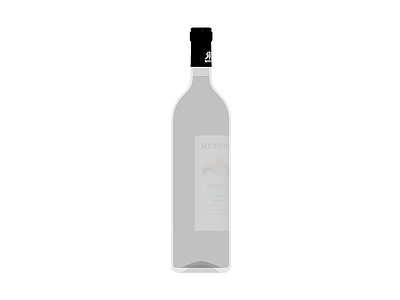 Ruffino白葡萄酒瓶