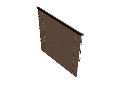 棕色百叶窗模型
