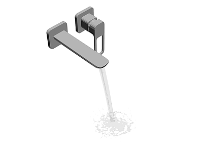 现代风格水龙头模型