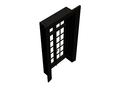 黑色法式玻璃门组件