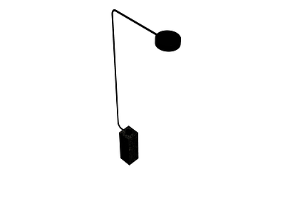 黑色大理石落地灯