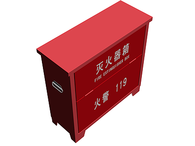 红色灭火器箱成品