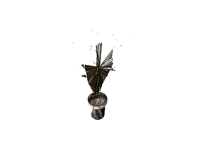 盆栽棕榈植物模型