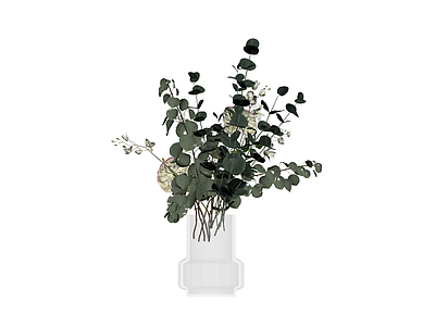 带盆绿植花卉组合