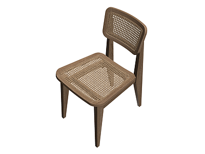 藤编木椅（完整家具）