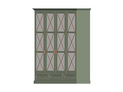 四门玻璃展示柜