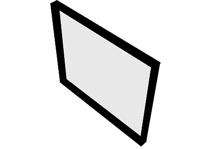 黑色边框空白画框