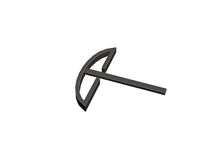 3D镐头工具模型