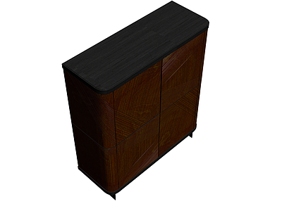 黑顶拼花柜体